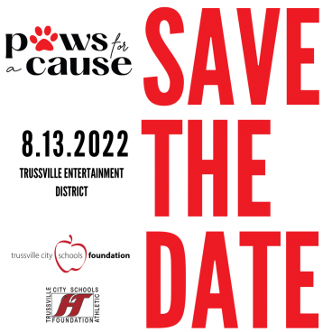 Paws for a Cause Save the Date 2022-3-1